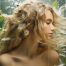 sustainable and cruelty-free products nourish and revitalize your hair and scalp, leaving you with healthy, radiant locks. Nature's beauty of hair adorned with ferns and daisies.